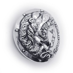 Alexander The Great of Makedonia Sterling Silver Belt Buckle