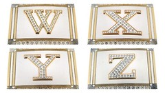 Initial Letter New Men Women A B C D G J R S T Western Cowboy Bling Belt Buckles