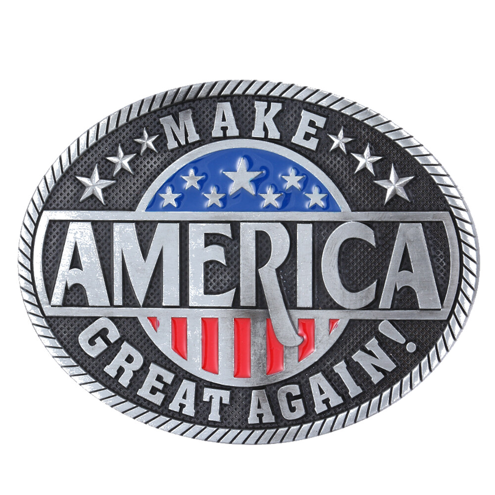 Make American Great Belt Buckle Western Cowboy Cowgirl Motorcyclist (MAG-01)