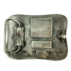 PIK II 1986 Metal Belt Buckle Iowa Premium & Specialty 492/5000