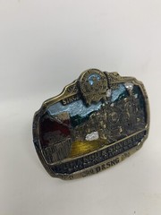 D&SNG Made in USA Durango and Silverton Narrow Gauge Railroad Train Belt Buckle