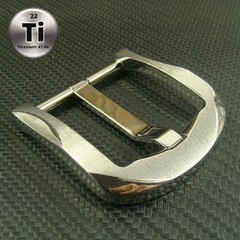Titanium Pin Single Tongue Buckle Anti allergy Belt Buckle for 1.5&Prime; Belt Z235