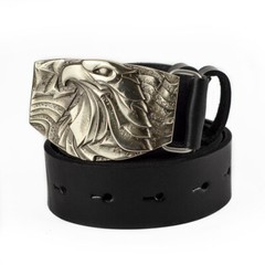 Bald eagle german silver belt buckle, American Eagle, Bird of prey belt buckle