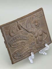 Coca-Cola Brass Belt Buckle Nude Lady Art Design Heavy Vintage Cast Brass