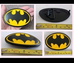 DC Comics Batman Logo Black Yellow Belt Buckle Men Western Superhero Metal