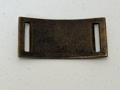 Vintage Brass Belt Buckle- Benson Foundry Advertising Solid Cast Metal