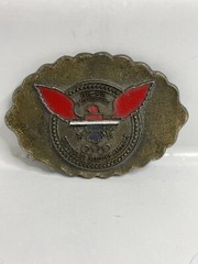 Chevrolet Salutes America BELT BUCKLE USA Bicentennial Olympics