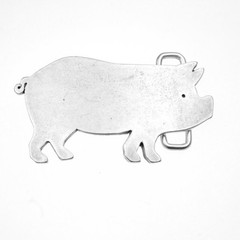 Pig Belt Buckle Vintage Style – Funny Animal Buckle for Farm Fans