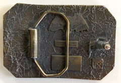 Two Deer Belt Buckle – The Great American Belt Buckle Co. 1976 Serial No. 520
