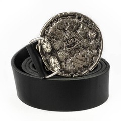 German silver belt buckle Vegvisir, Viking compass buckle, Scandinavian buckle