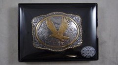 CRUMRINE Gold and Silver Tone Eagle Buckle 38046
