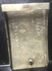 SILVER BELT BUCKLE ABALONE Cowboy Boot INLAYS MARKED ALPACA