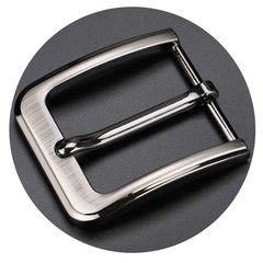 1.5 Inches (38-40 mm) Belt Buckle Single Prong Square Replacement Grey07