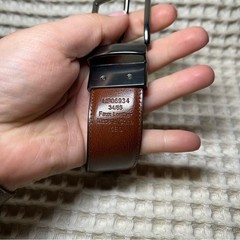 Perry Ellis Leather Belts Black and Brown with Sleek Metal Buckles