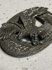 Vintage Belt Buckle Western Cowboy Nature Eagle Birds 90’s Pewter Buckle Rare
