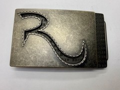Rock & Republic R Logo America Jeans Brand Advertising Promotional Belt Buckle