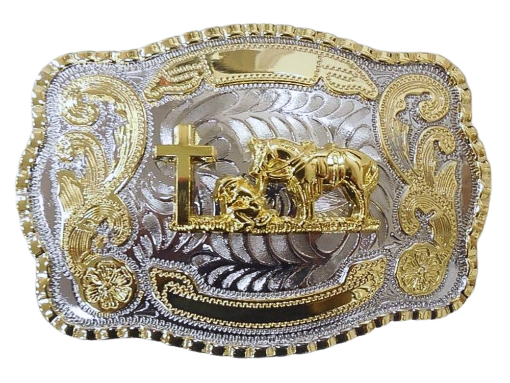 CROSS PRAYING FAITH ANIMAL LONG HUGE RODEO BIG COWBOY WESTERN SHINE BELT BUCKLE