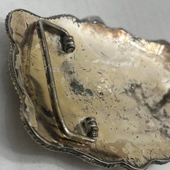 Vintage Texas, U.S. Flag Large Western Distressed Cowboy Buckle Made In Mexico
