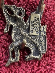 Rare Pegasus ISIS Creations Artists 1982 Solid Brass Vintage Belt Buckle G2U