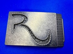 Rock & Republic R Logo America Jeans Brand Advertising Promotional Belt Buckle