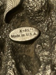 Vtg 1989 Siskiyou Vietnam Veteran USA 3.5&Prime; Enameled Pewter Belt Buckle *As Is*