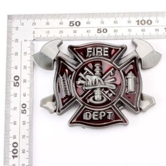 Firefighter Truck Buckle – Fire Trucks Men Buckles Brigade Belt DIY Accessories