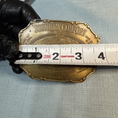 VTG Southern Comfort Vintage Belt Buckle Brass Metal Made In USA