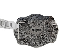 NOCONA ROPE EDGE STEER SKULL BELT BUCKLE