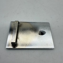 Union Pacific The Overland Route Chrome Mirror Belt Buckle Railroad