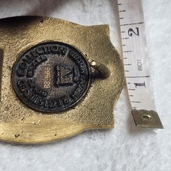 Kansas Keeper of the Plains Belt Buckle Bergamot Brass Works BB-0067 Vintage