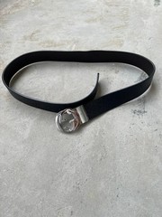 GUCCI Pre-Owned Black Gg Pattern Belt 473030 Cwcwn