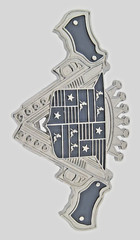 Bottle Opener Belt Buckle Cadillac Guns Mud Girls Silver Metal Halloween Cosplay