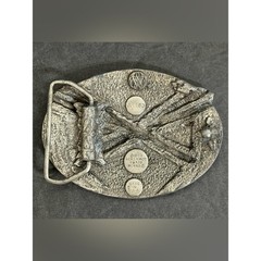 Dart Throwing Game Bergamot Brass Works Vintage Belt Buckle 1984