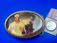 Slim Shady Eminem Led Multi Color Light Flashing Belt Buckle W/ Fresh Battery!