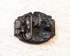 VINTAGE BELT BUCKLE HONOR VIETNAM VETERANS FORGOTTEN WARRIOR 1989 SISKIYOU BB14