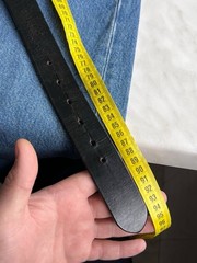 Vintage 90s Dolce & Gabbana Black Leather Belt Chunky Steel Buckle D&G JEANS Y2K