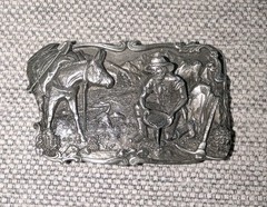 Vintage Siskiyou 1981 Gold Rush Belt Buckle; Arroyo Grande Buckle Co