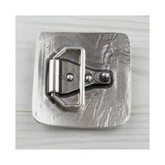Rectangular Belts Belt Buckle Antique Silver Metal Vintage Rock Biker Grunge Style
