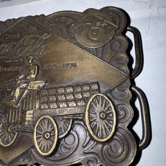 1976 Coca Cola 75th Coke Pop Soda Bottle Opener 70s Vintage Belt Buckle Freeship