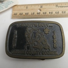 Boy Scouts of America Orange County Council BSA Belt Buckle Dyna 75 Anniversary
