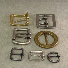 Mixed Lot Vintage Belt Buckles Solid Brass Peace Sign Decorative 8pc