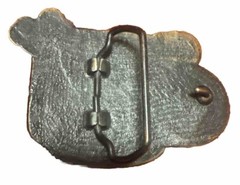 Vintage Brass Copper Tone Bluegrass Guitar Banjo Fiddle Belt Buckle A1