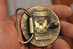 MAC Tools Round Brass Belt Buckle, Great American Buckle, Lmtd Edition, Lot of 3