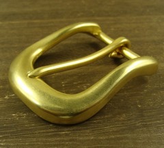 Solid Brass Single Tongue Pin Hippie Belt Buckles for 38mm width belt XH048