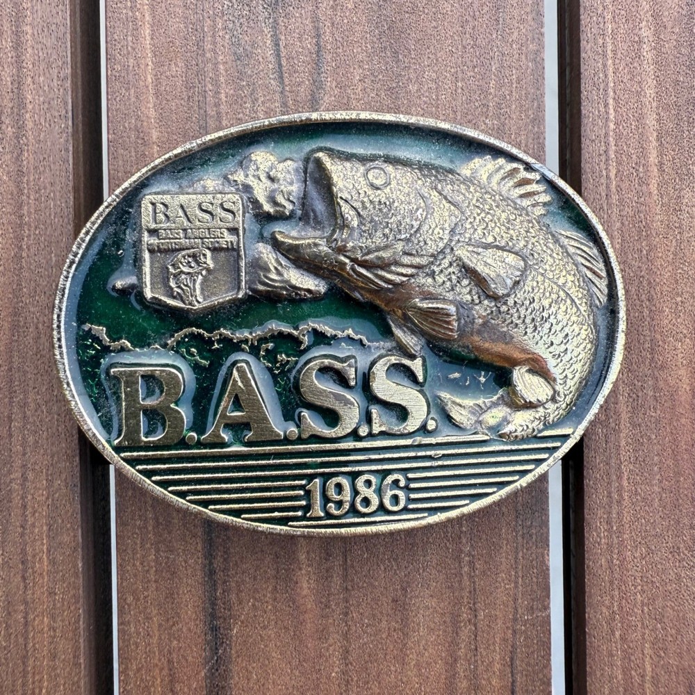 Vintage BASS Member 1986 Limited Edition Belt Buckle Mens USA