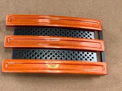 Adidas Golf 3 Stripe Orange & Black Color Trophy Sports Award Style Belt Buckle