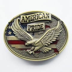 NEW AMERICAN PRIDE EAGLE ANIMAL USA 3-D BELT BUCKLE