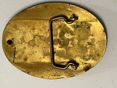 Vintage Belt Buckle BIGFOOT&rsquo;S Wild as the WEST Cowboy Hat Brass 70s Trucker OOP