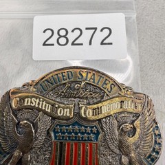 Vintage United States 200th Anniversary Belt Buckle 1787 1987