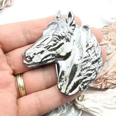 Masculine Horse Head Belt Buckle Gunmetal – Biker & Rock Style